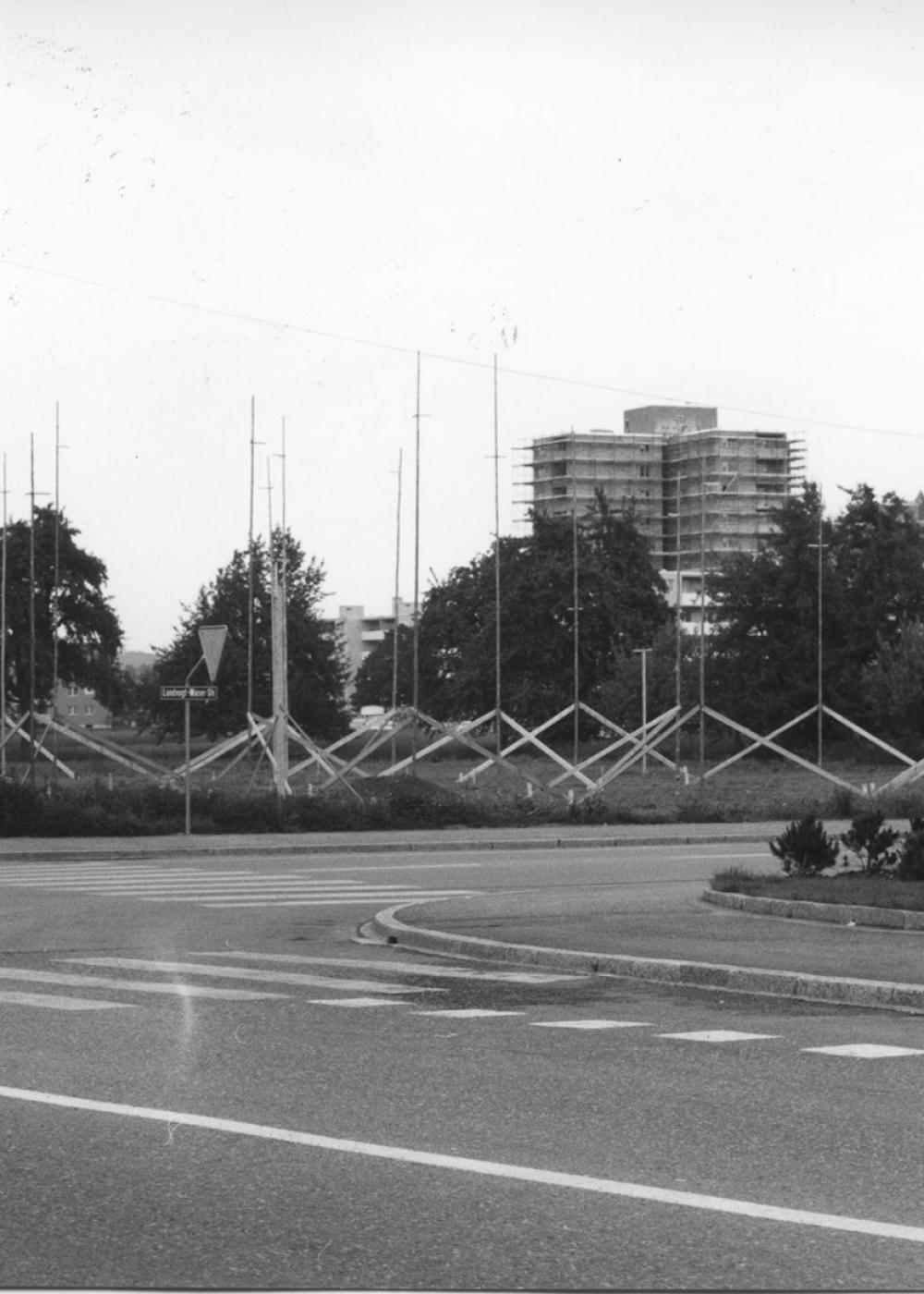 Baugespann für kath. Pfarrei St. Urban - 1972. Copyright Stadtbilbiothek Winterthur, Fotosammlung